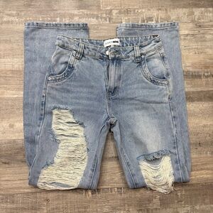 Light Blue Distressed Fashion Nova Women’s Jeans